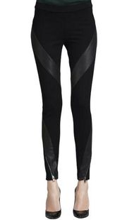 Haute Hippie ponte vegan leather pants