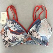 Maaji Summer Seedbed Vivacity Low Impact Sports Bra Bikini Top, Size L New w/Tag