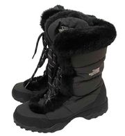 The North Face Insulated Waterproof Snow Winter Boots Black Size 6