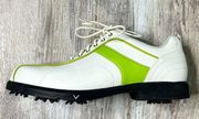 CALLAWAY CG Sport W206 Thin Saddle White Green Golf Shoes Ladies 6.5 Teen Jr