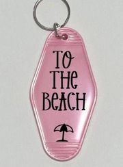 To the Beach NEW retro motel keychain keyring