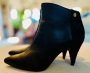 Louise et Cie New Black Leather and Calf Hair Booties Size 6.5