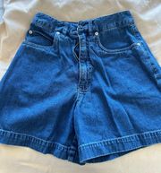 Vintage Perf High Waisted Shorts