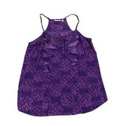 Halogen purple sleeveless blouse