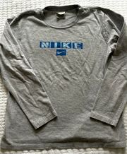 Nike vintage  spell out long sleeve graphic tee size medium