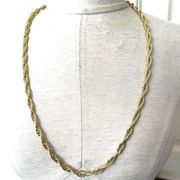 Whiting Davis gold tone chain necklace