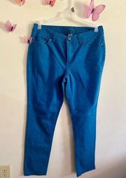 New Direction(Weekend) Teal Blue Jeans with Embellished Back Pockets- 12