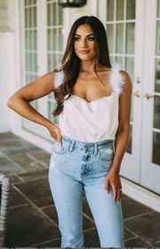 White Feather Tank Top