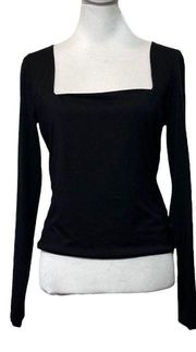 NEW NWT RE/Done 80s Square Neck Top Women’s Large Black