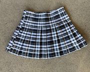 Plaid tennis skirt