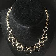 Nine West Circles Lightweight Necklace Choker 8"