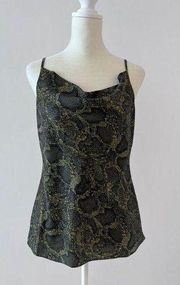 AllSaints Hadley Tamora Camisole in Khaki Green Size 4