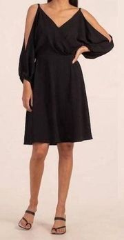 TRINA TURK Dress Size 2 Black Mixology Cold Shoulder Cocktail Evening Formal NWT