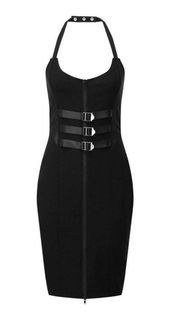 Black Halter Dress 