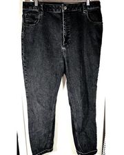 ASOS High Rise Denim Jeans Women's sz 14 black stretch 36x27