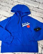 RVCA women’s Bailey Dolman hoodie blue new with tags size XS
