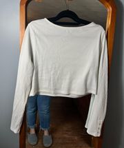 White cropped Long Sleeve