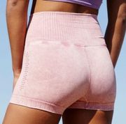 Free People GOOD KARMA RUNNING SHORTS IN SOFT PINK size M/L NWOT