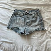 Tillys Light Wash RSQ Distressed Shorts