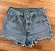 501 Mid-Rise Denim Shorts