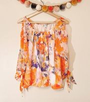 NWT John Paul Richard Floral Top size XS