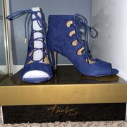 Luanaf Suede Open High Heels