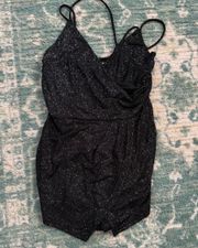 Black Sparkle Romper 