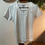 Ryka White Women's Medium v-neck short sleeve Tee