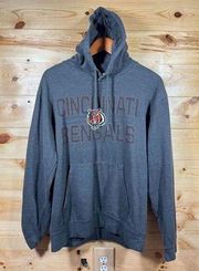 Majestic Women's NFL Cincinnati Bengals Football Charcoal Hoodie Sweatshirt with