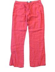 Red Linen Pants Women’s Size 8