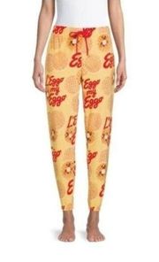 Women's Pajama Pants Kellogg's Eggo Plush All Over Graphic Jogger Lounge Large