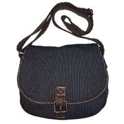 Thirty One Crossbody Bag Free To Be Railroad Denim Adjustable Strap Magnetic