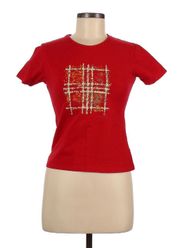 Preowned Short Sleeve T-Shirt…Sz: Medium…Color: Red…Retails: $250.00