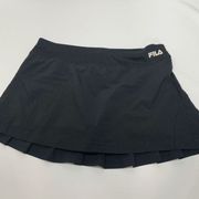 FILA Women's Mini Pleated Skirt Sports Tennis Golf Active Skort Black Size Large