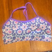 Lululemon “twiggy” flower power sports bra size 4