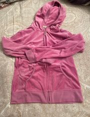 Pink Velour Track Jacket