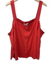 Market & Spruce Tank Top Red Size 3X