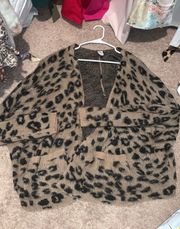 cheetah cardigan