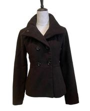 Forever 21 Black  Preppy Pea Coat Size M