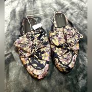 A New Day NWT  Floral Knotted Mules Size 8.5