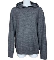 Gap Charcoal Gray Cotton Blend Pullover Hoodie Large