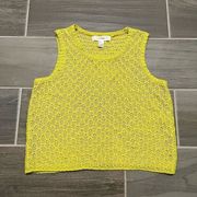 Forever 21  neon yellow knit crop top size small