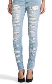 Ripped Light Wash Jeans