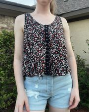 Floral Crop Top Flowy