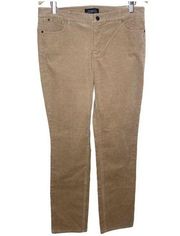 Talbots Flawless Five Pocket Straight Leg Khaki Corduroy Jeans Pants Size 10