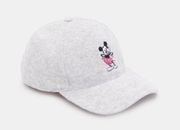 Disney Mickey Mouse Terry Cloth Women Baseball Cap Hat Gray NEW