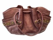 ❤︎ Village Paillette Leather Handbag Lunch Bag ❤︎ Metallic Eggplant ❤︎