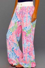 🆕NWT  Pant in Turquoise ‘Lets Cha Cha’ Print XL