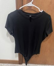 Black Short Sleeve Body Suit