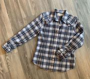 Women’s Max Studio plaid button down size Med NWOT